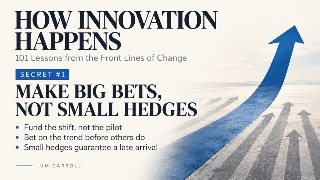 Lesson 1: Make Big Bets, Not Small Hedges